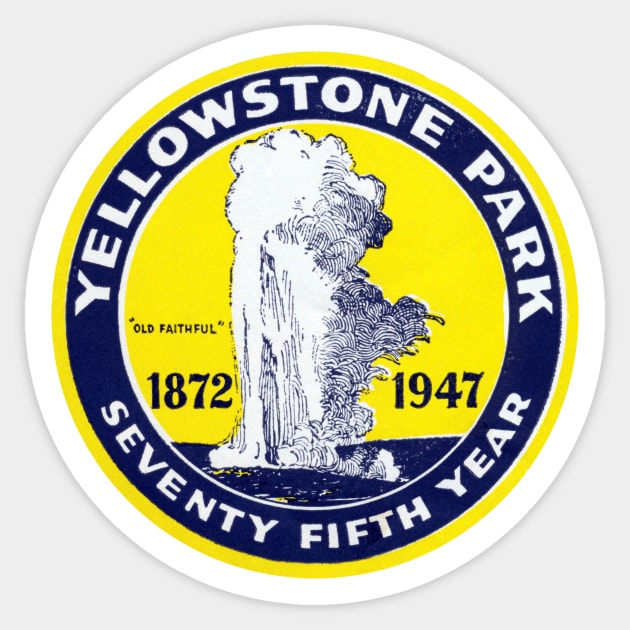 1947 Yellowstone Park Sticker by historicimage